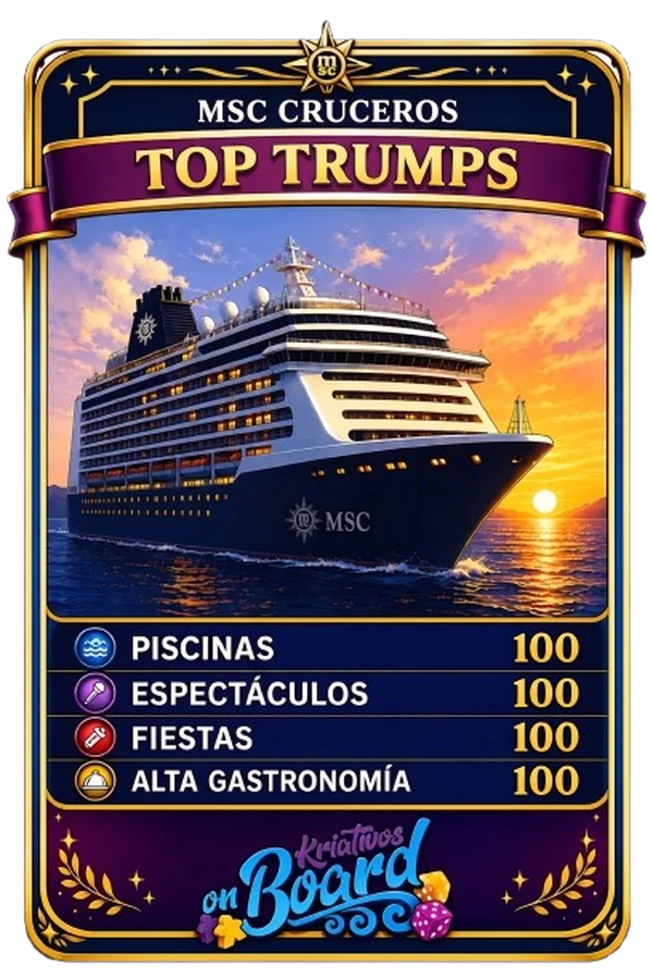 Carta bonus MSC Cruceros con piscinas, espectáculos, fiestas y alta gastronomía