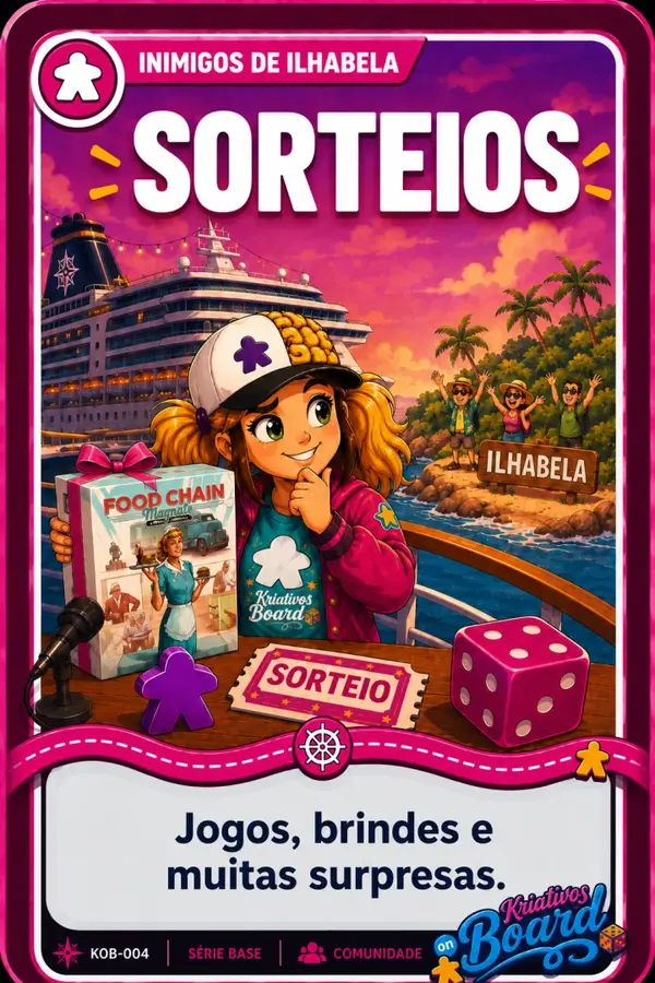 Carta Sorteio - Sorteios exclusivos de jogos de tabuleiro